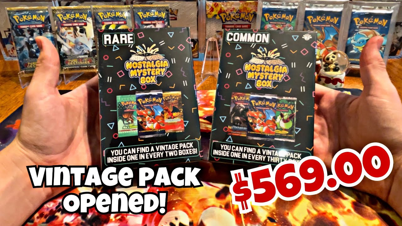 $569 Nostalgia Mystery Box OPENING! We open VINTAGE! #pokemon #reaction #collection #nostalgia #tcg