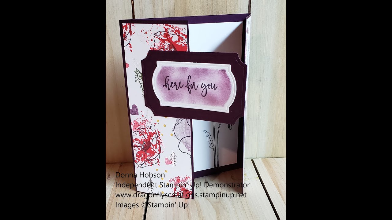 Day 11 Hand Stamped Cardstock, Here for you card, #31dayscraftchallenge
