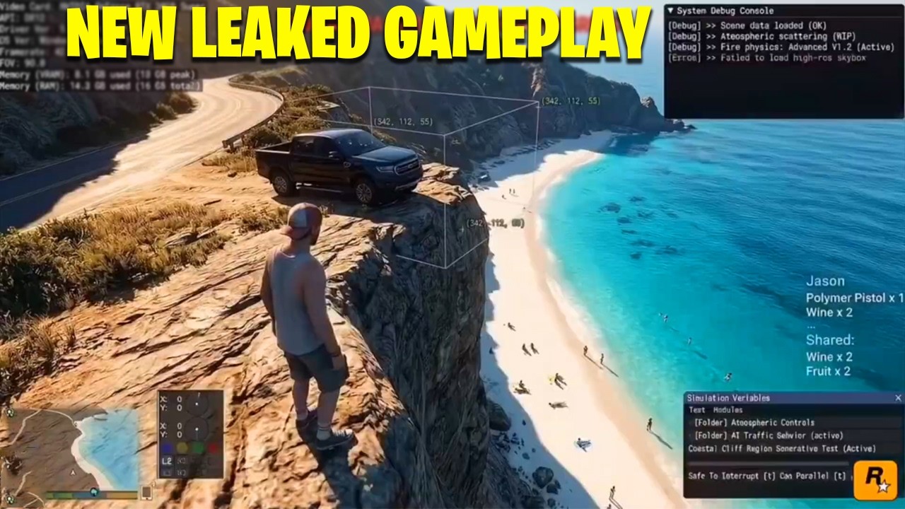 GTA 6 &mdash; Новые утекшие кадры геймплея (Июль 2026)