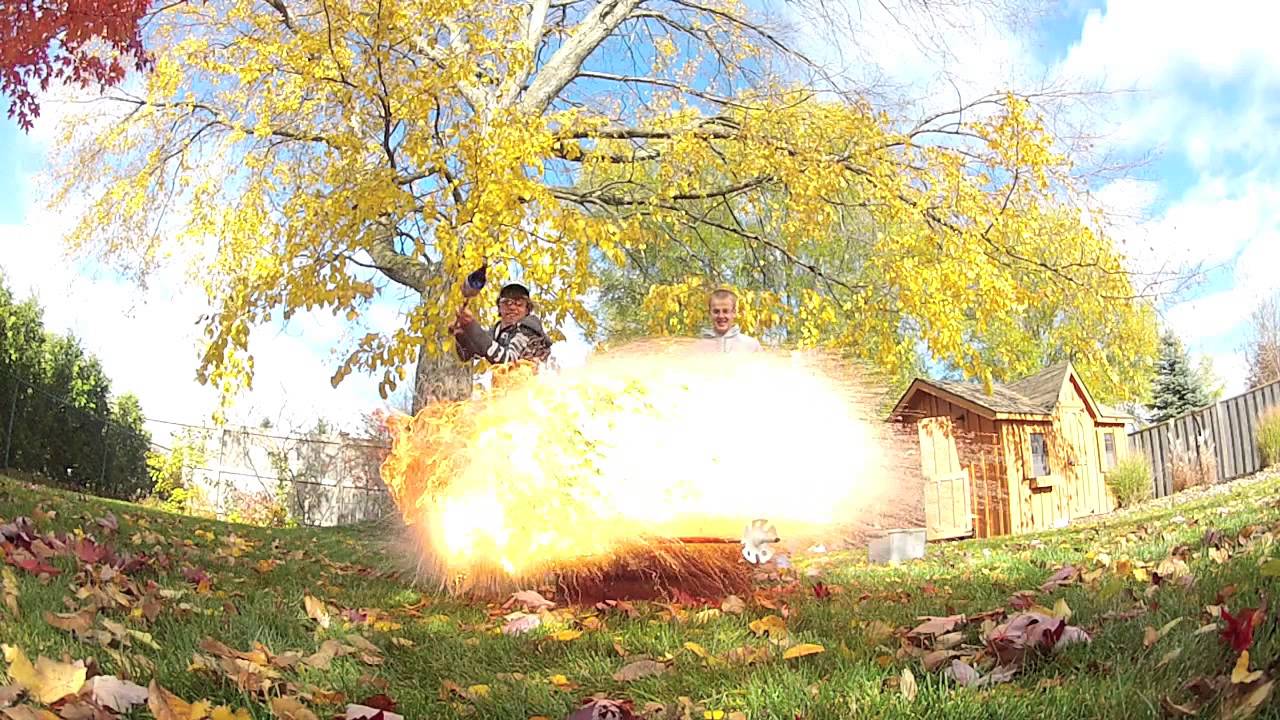 Massive Explosion-Paraffin Wax and Water