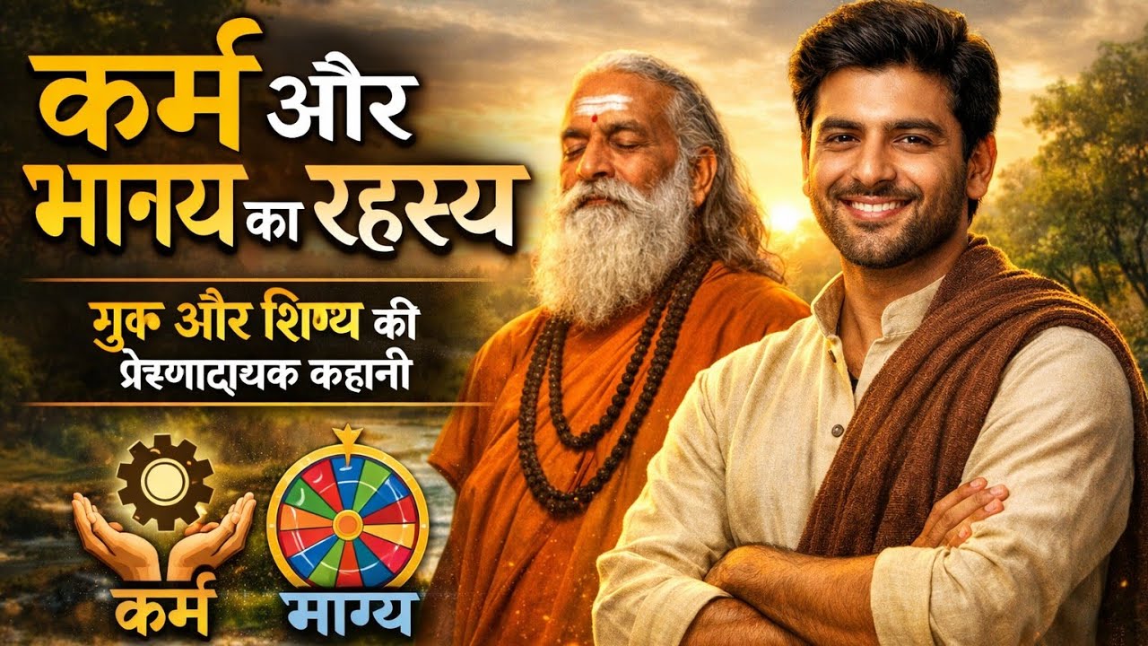 कर्म और भाग्य का रहस्य | गुरु और शिष्य की प्रेरणादायक कहानी #Karma#facts#SpiritualStory#HindiMoti