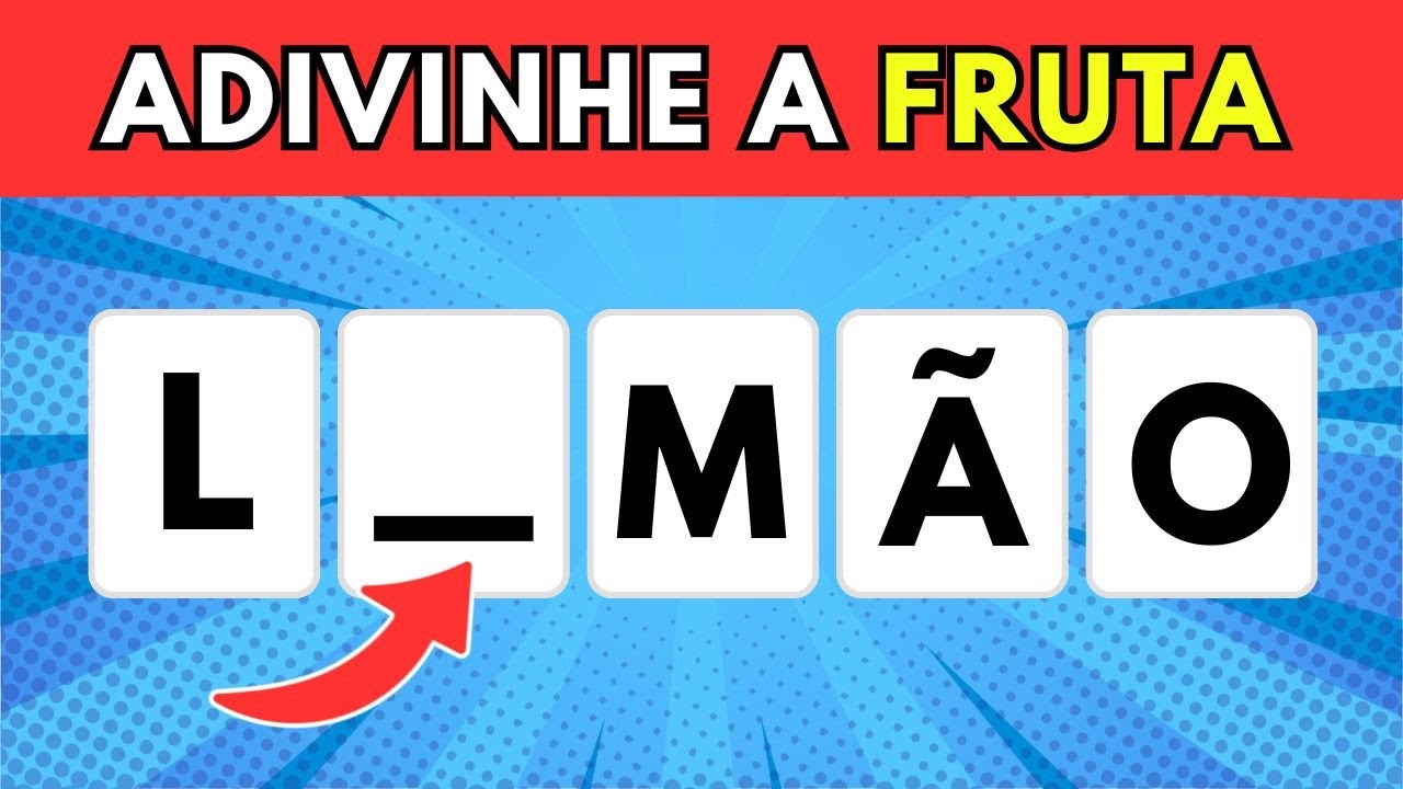 🍉 ADIVINHE AS FRUTAS SEM AS LETRAS 🍉 | Quiz de Frutas