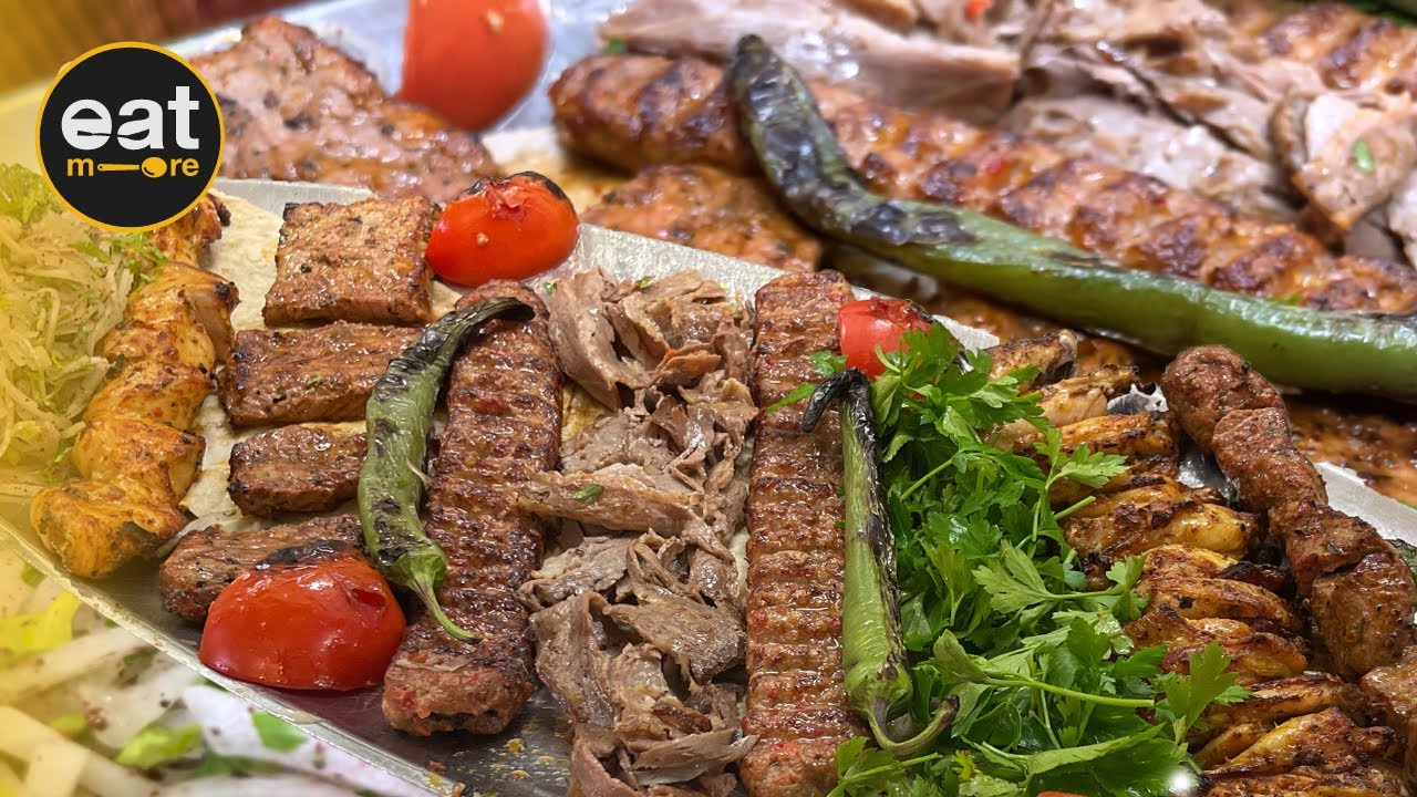 7 rodzaj&oacute;w kebabu na jednym talerzu (Stambuł Street Foods)