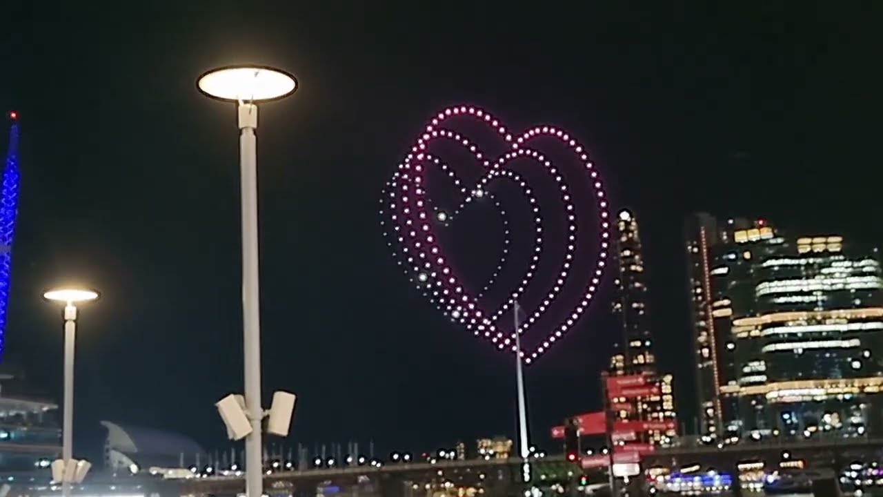 DRONE SHOW IN DARLING HARBOUR, SYDNEY. 27/9/25.