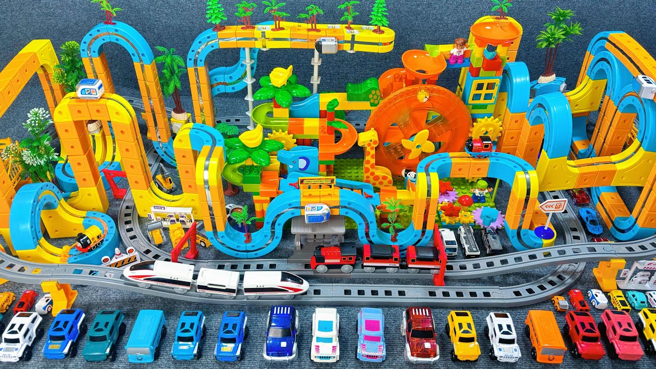 20 minutes of satisfying   Stretch speed track and off-road vehicle track  toy ASMR | Toy
