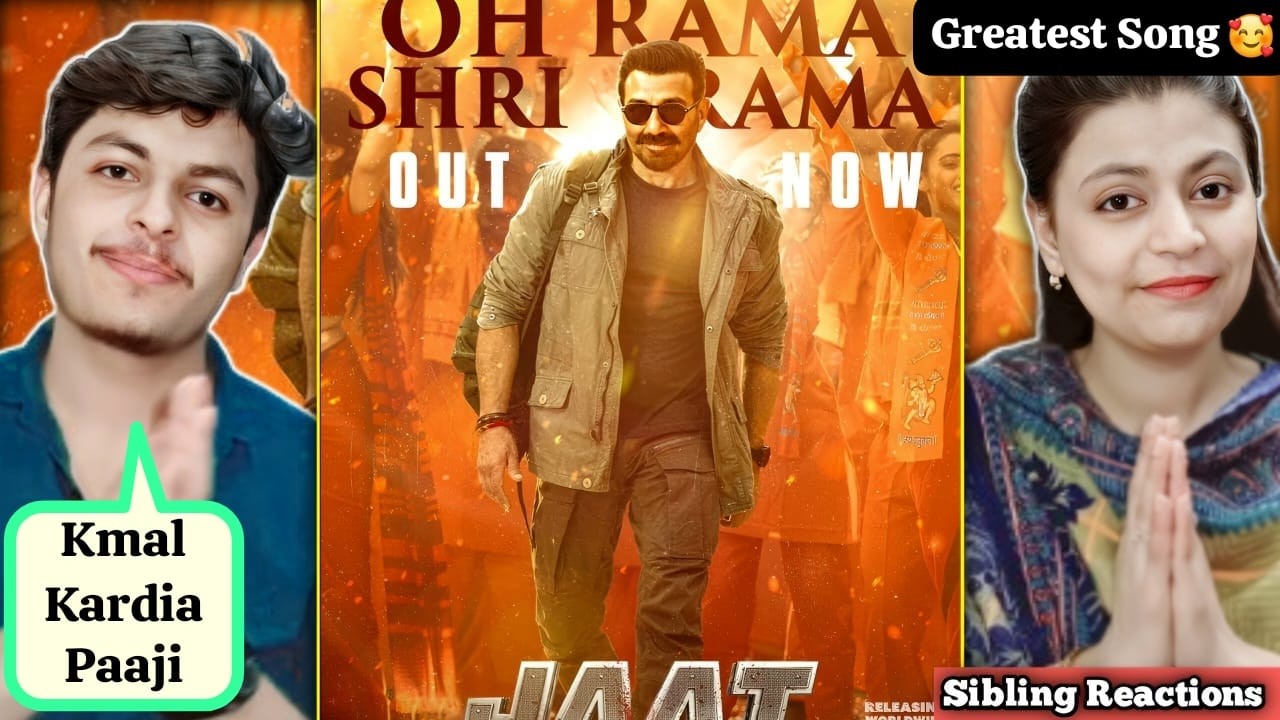 Oh Rama Shri Rama | JAAT | Sunny Deol | Song Reaction | Gopichand M | Thaman S | SiblingReactions!!