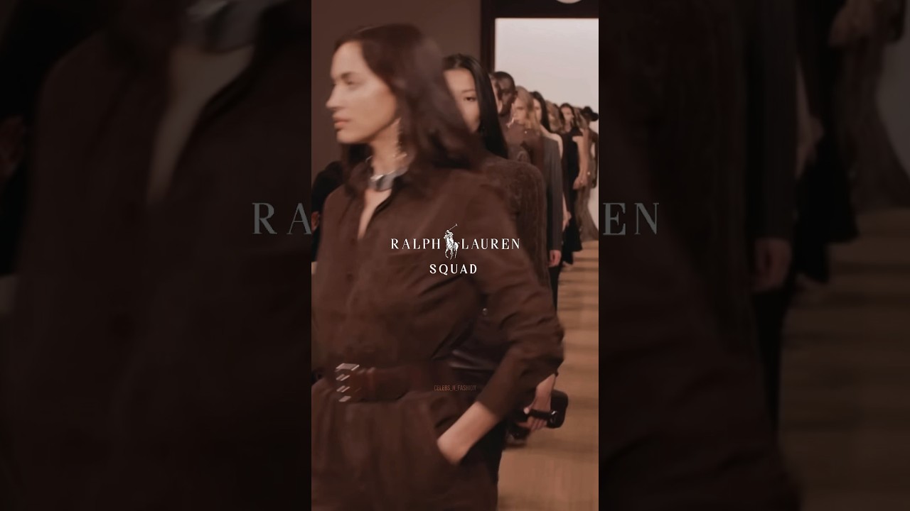 Iconic them 🤎 Ralph Lauren Fall/Holiday 2024 show #supermodels #ralphlauren #fashion #fw24 #models