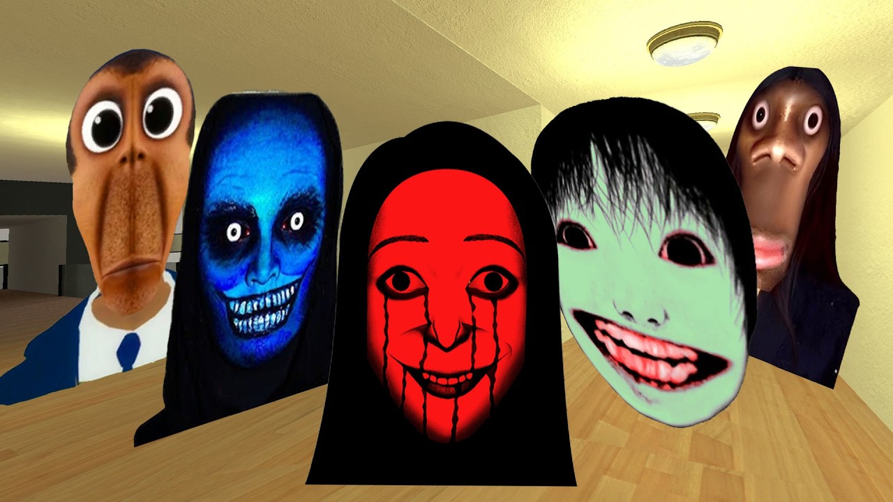 My Name Aughh,Obunga,Yoshie kimura And Ellis Nextbot In Gmod!