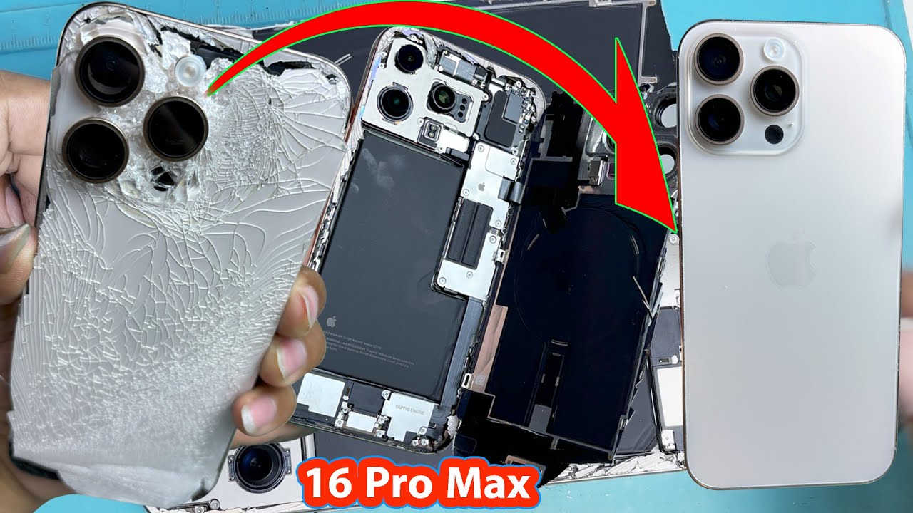 iPhone 16 Pro Max Back Glass Replacement DIY Guide: Replacing Cracked