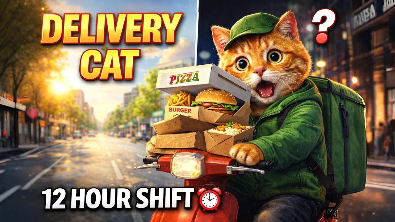 This Broke My Heart 💔 Poor Delivery Cat Working 12 Hours Non-Stop 😭📦