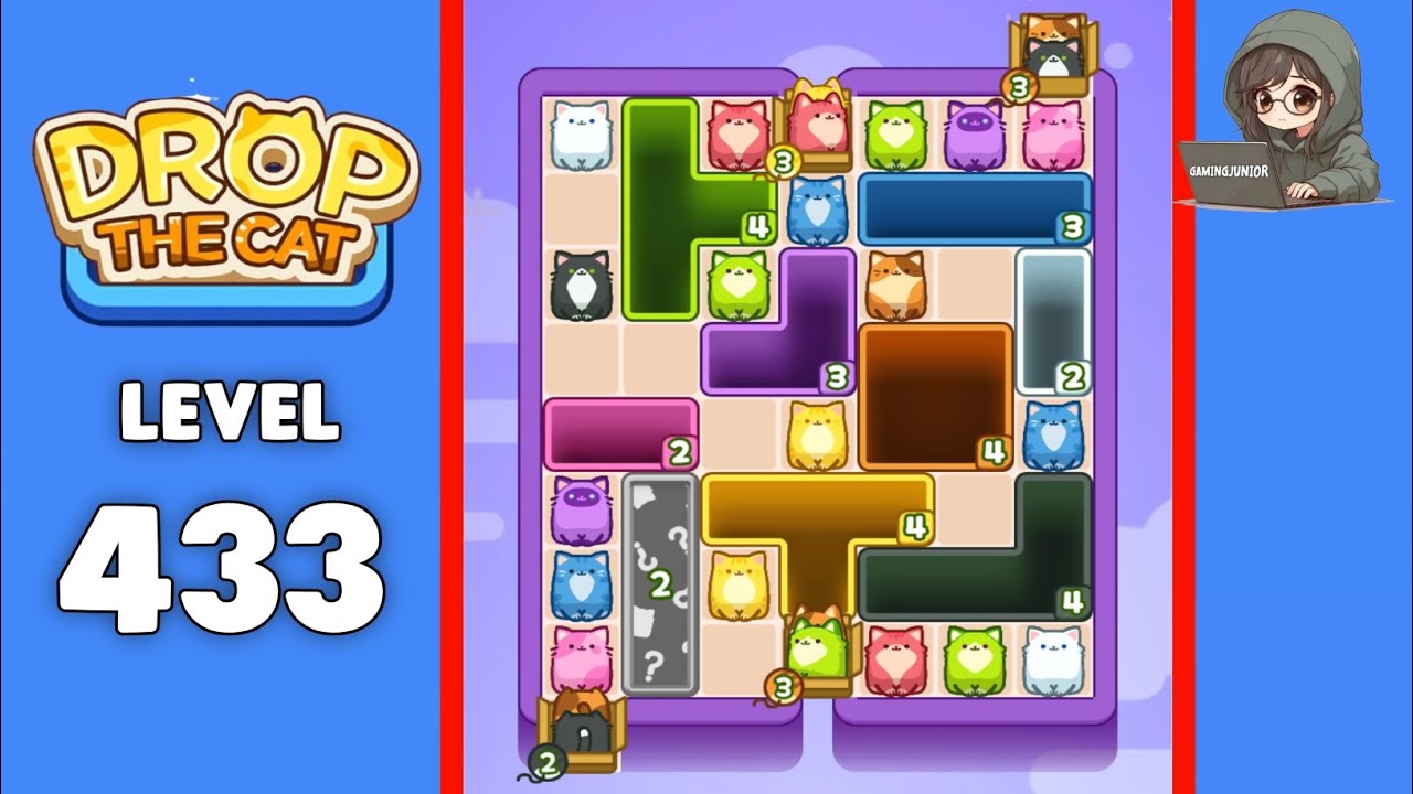 Drop The Cat level 433 solution