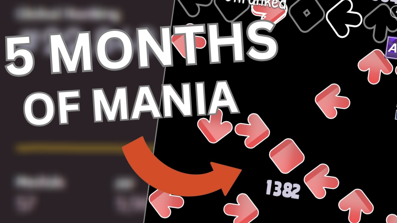 what 5 MONTHS of osu!mania look like...(BEST ONE YET)
