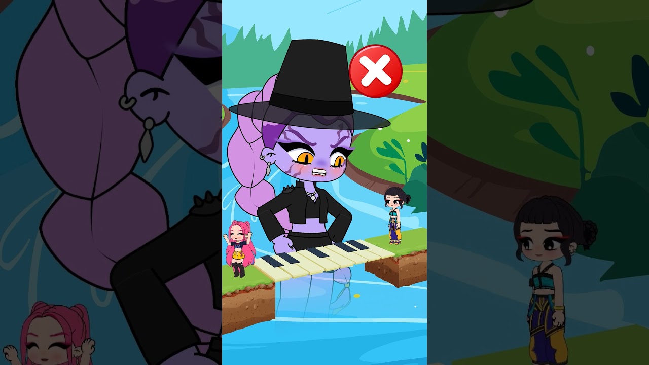 Piano GOLDEN Race of Mira and Zoey! Help Rumi - K Pop Demon Hunters
