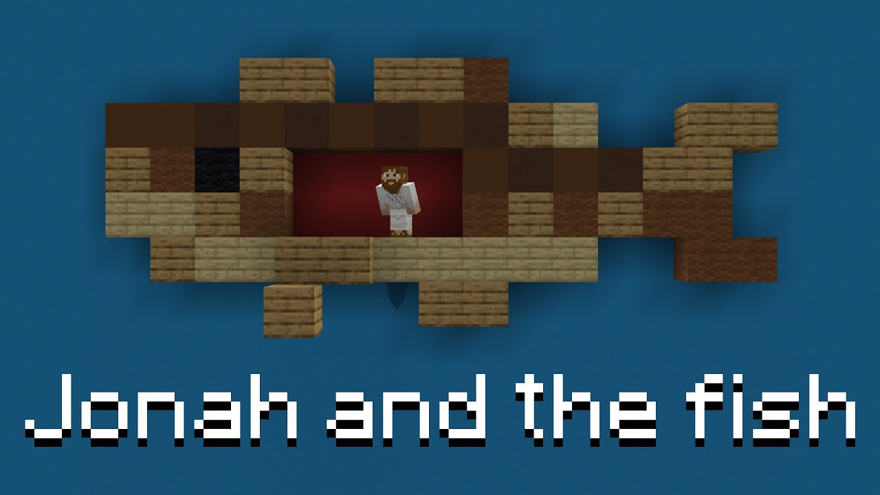 Jonah and the Fish | Bible Minecraft