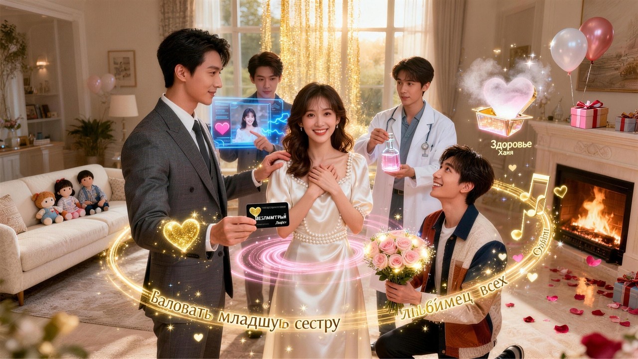 В богатой семье нашли настоящую наследницу, и четверо братьев её обожают!