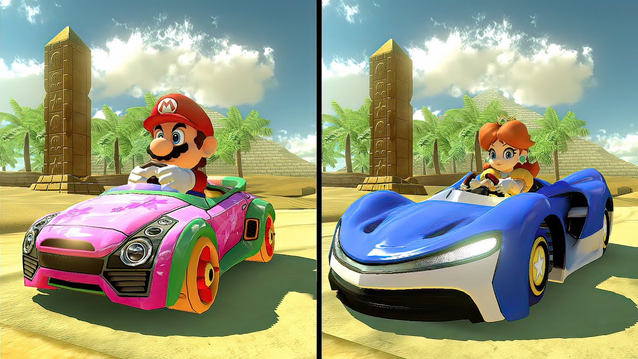 Mario Kart 8 Deluxe - Mario, Peach, Rosalina Drive Sakura Sports Coupe & Formula M | Who Will Win?