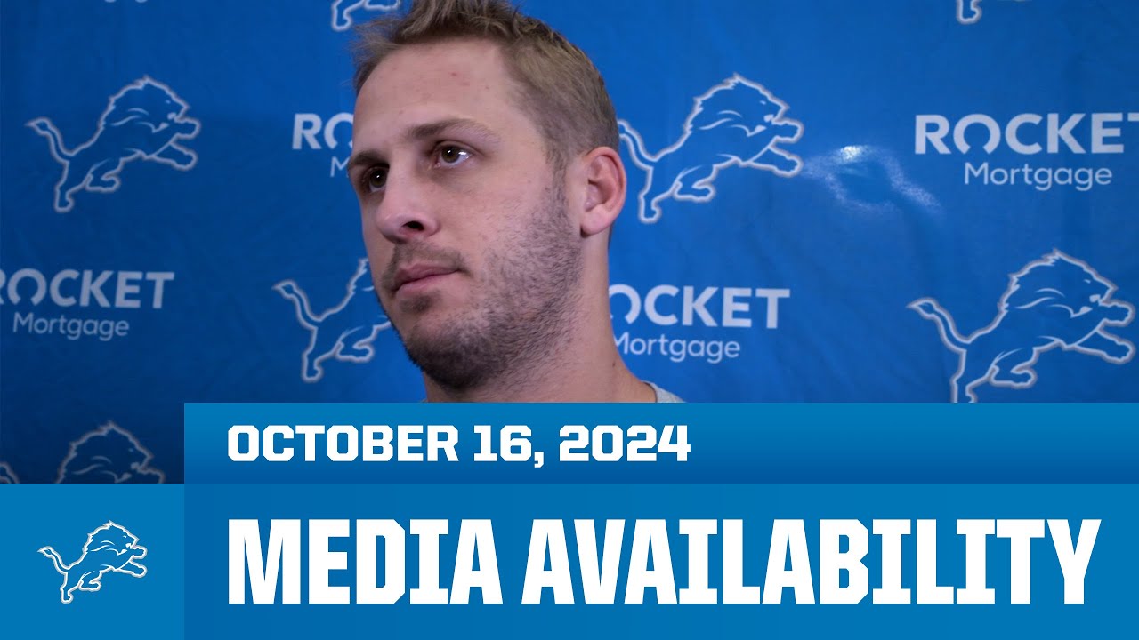 Detroit Lions players meet with the media | October 16, 2024