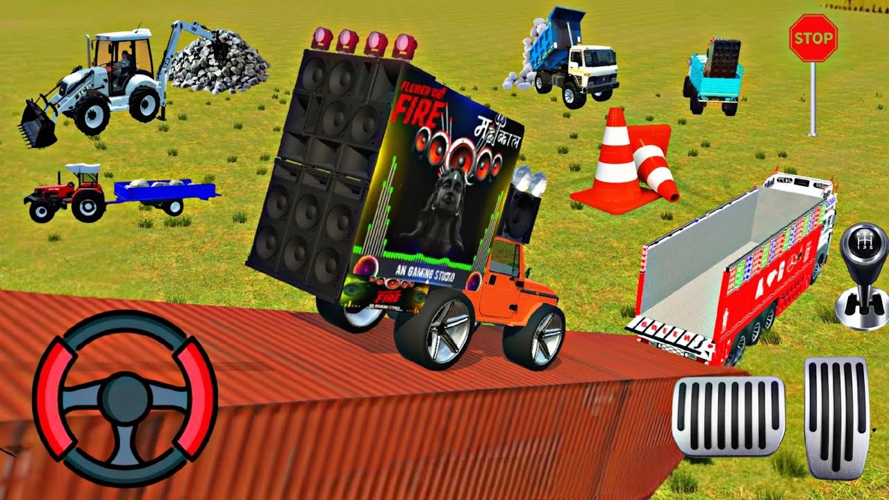🔴 drive 2track 🚛🚚and 2 dj ko lodging 👍😱 lohe ke brije se 🤯🎯 Indian vehicle simulator 3D 