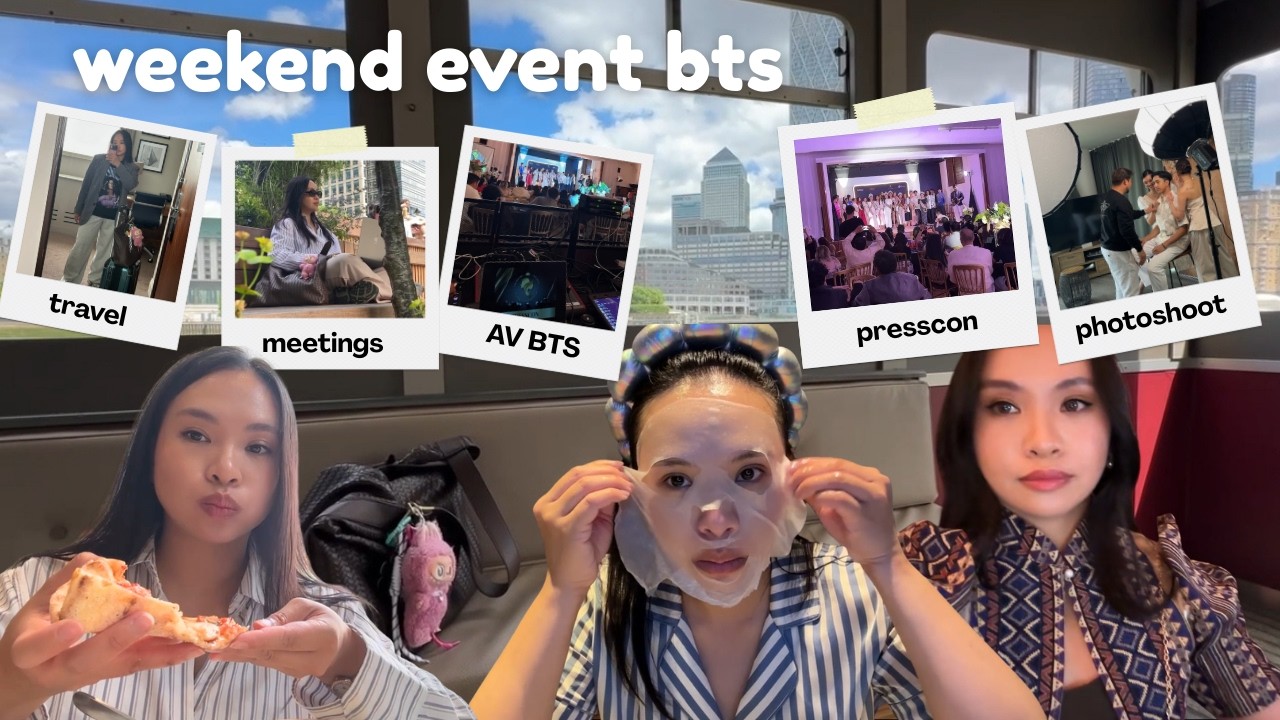 come with me to a presscon weekend event, life behind the scenes, pageant event, fil-brit community