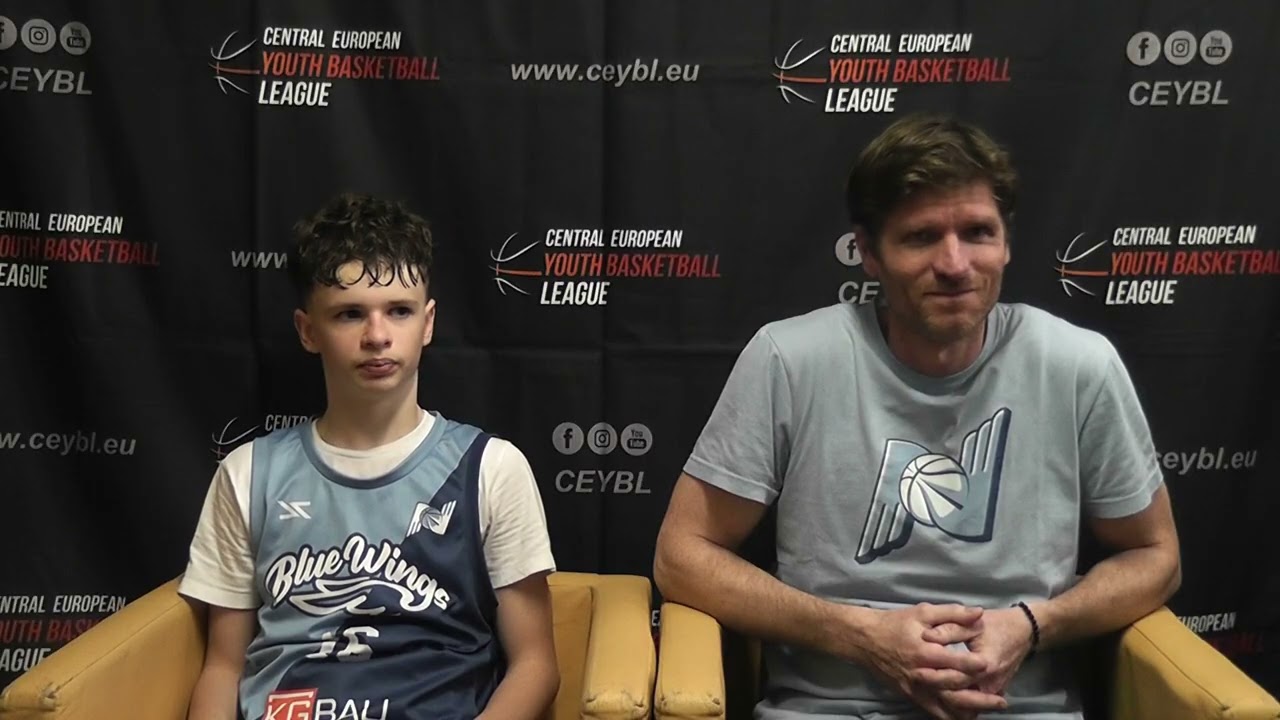 CEYBL U14, 22. 2. 2026, PRESS conference, BKM Iskra Svit - Blue wings academy Nitra