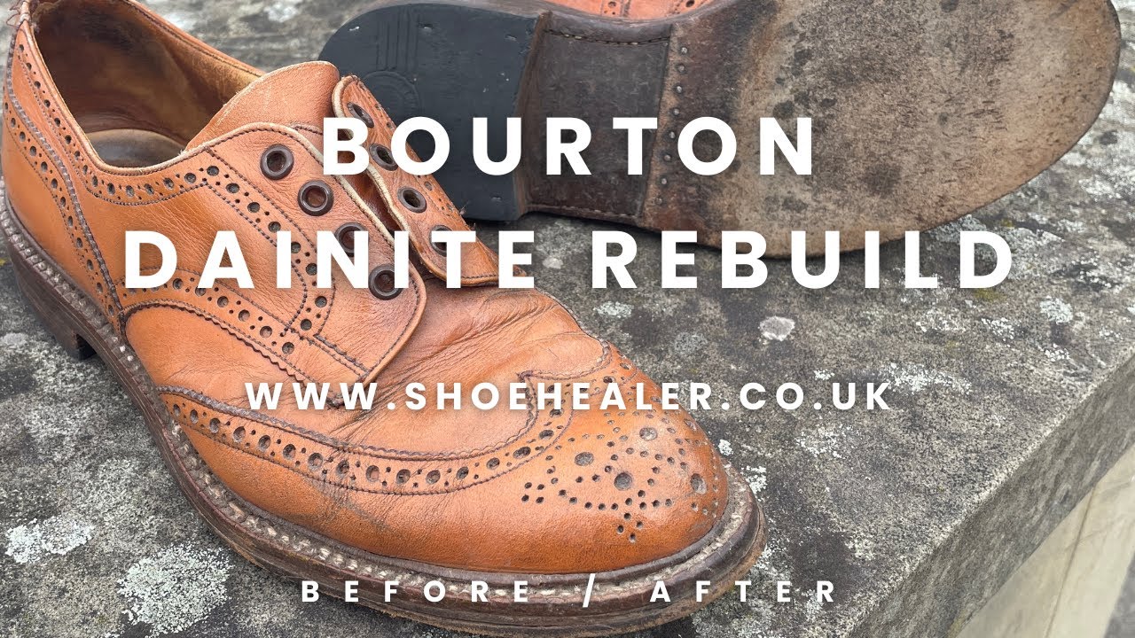 Ремонт и восстановление подошвы Trickers Bourton Shoes Dainite | Видеоролик с продолжением