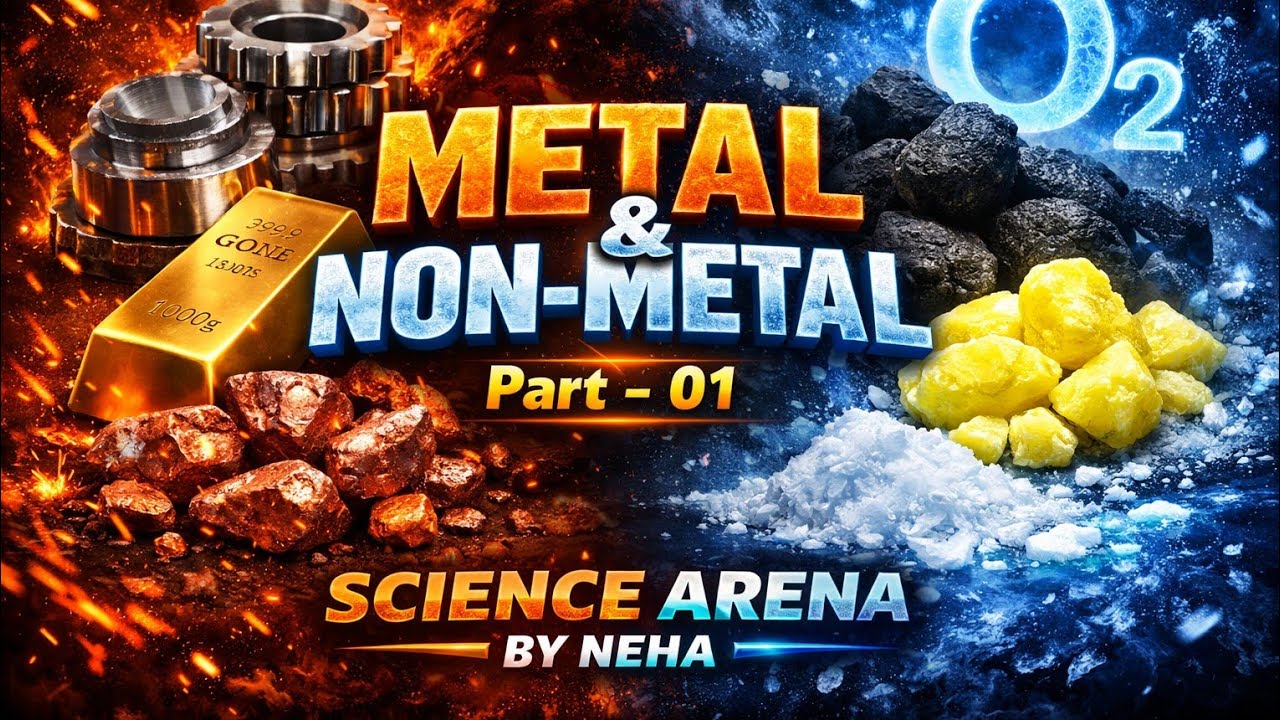 Metals and Non-Metals Class 8 |Complete Chapter in One Video|Easy Explanation धातु एवं अधातु कक्षा 8