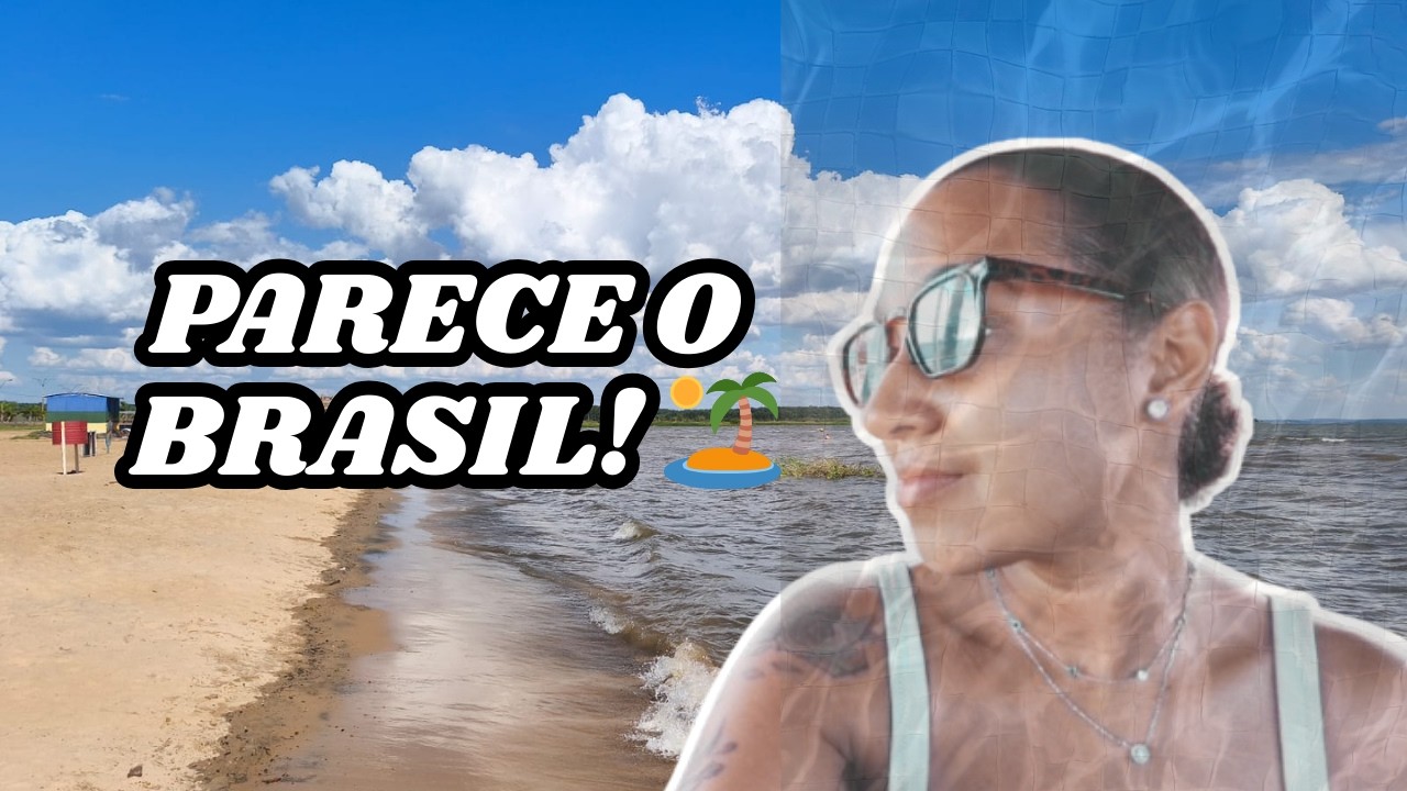 PARECE O BRASIL! 🏝️ Descobrimos uma Praia Incrível em Carmen del Paraná, Paraguai