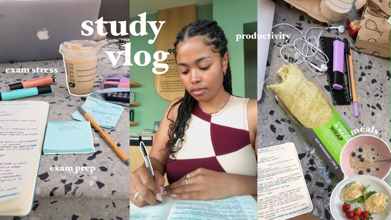 STUDY VLOG | productive days in my life as a uni student | exam prep, meals, revision & more 🍵