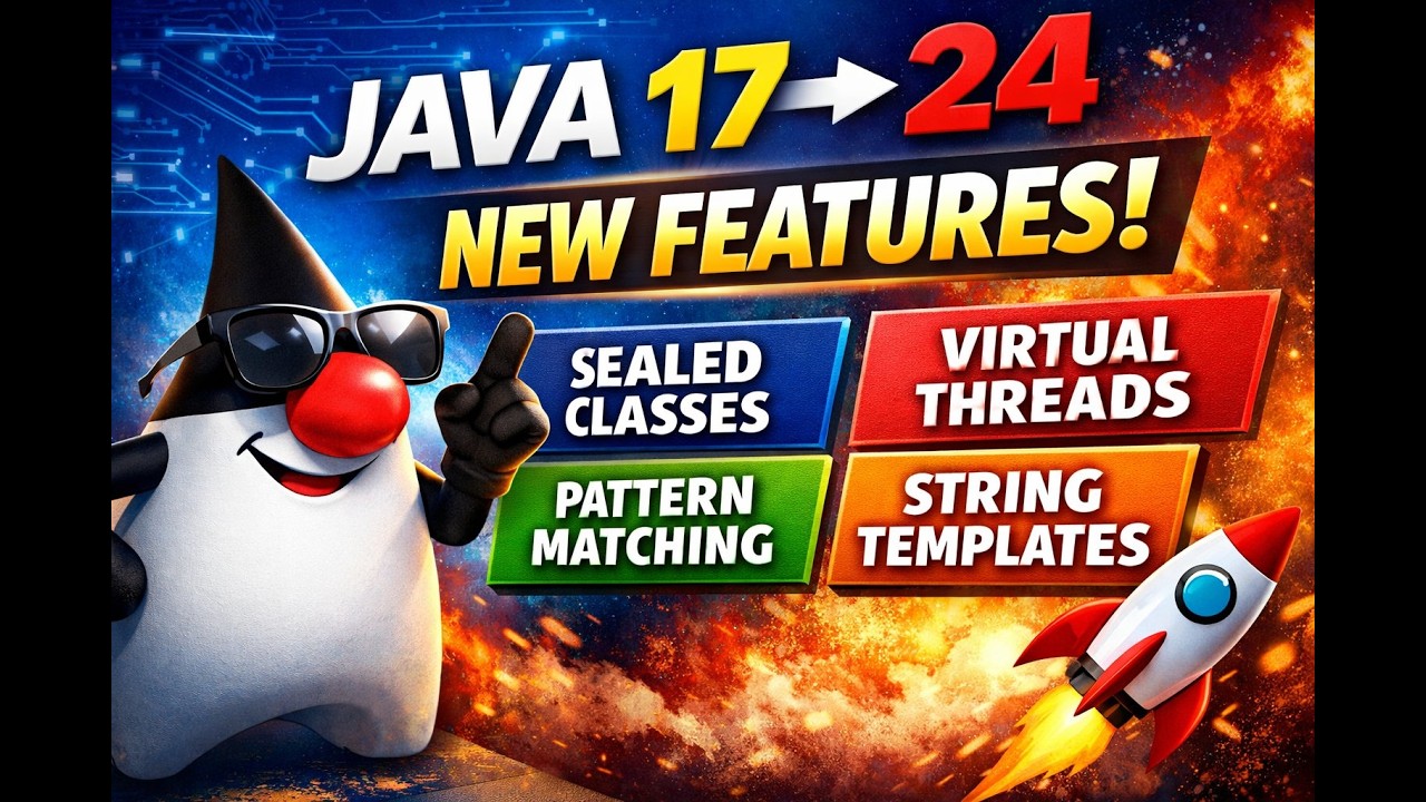 Java New Features Explained | Java 17 to Java 24 in One Video 🚀 | Must-Know Updates