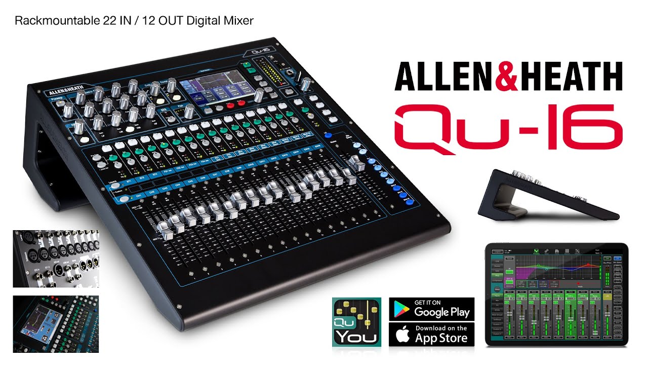 รีวิว Allen&Heath Qu-16 ดิจิตอลมิกเซอร์ 16-CH หน้าจอสัมผัสแบบ Full Color | Audiocity Review EP 227