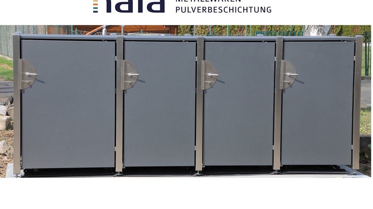 Mülltonnenboxen Metall Edelstahl - beste Bedienfunktion am Markt