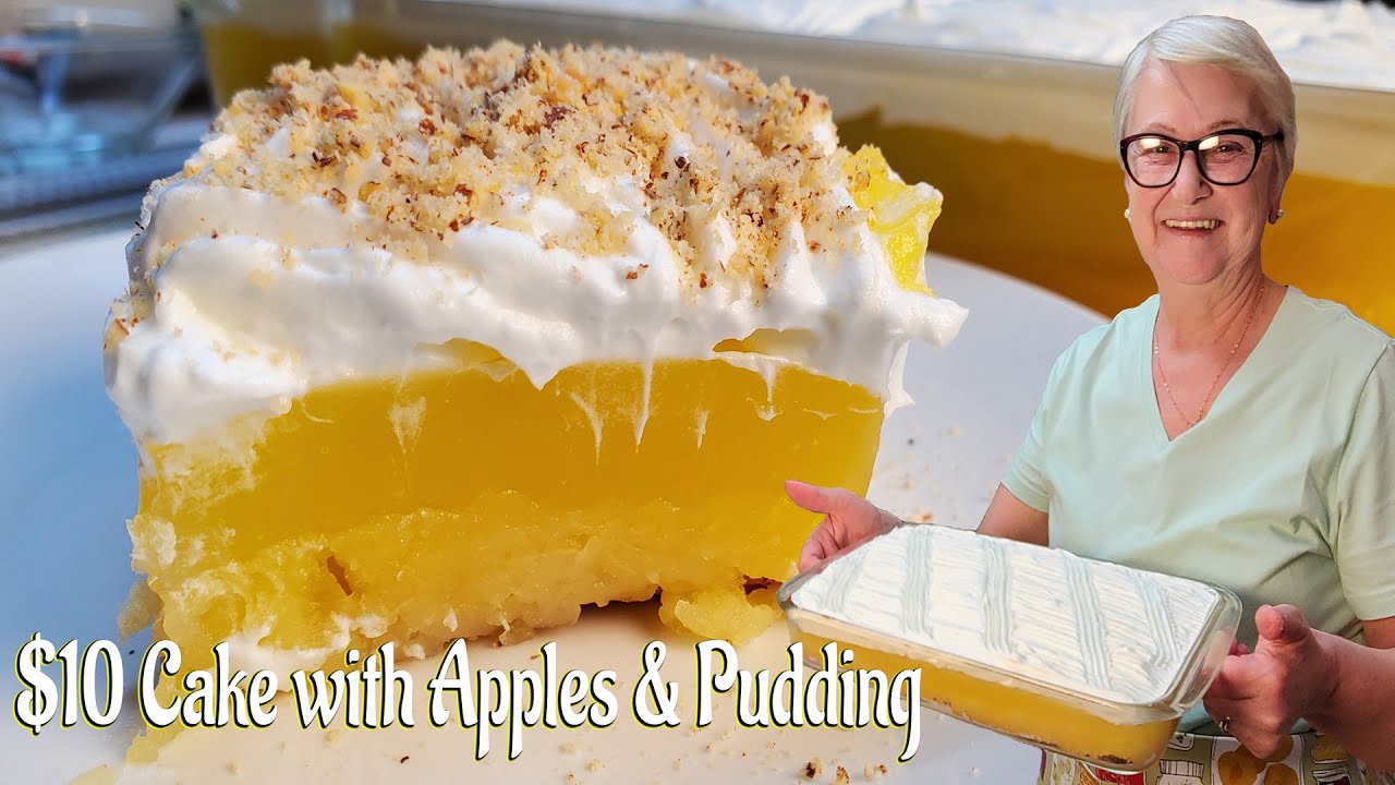 Kolac sa jabukama i pudingom | Cheap cake with apples and pudding