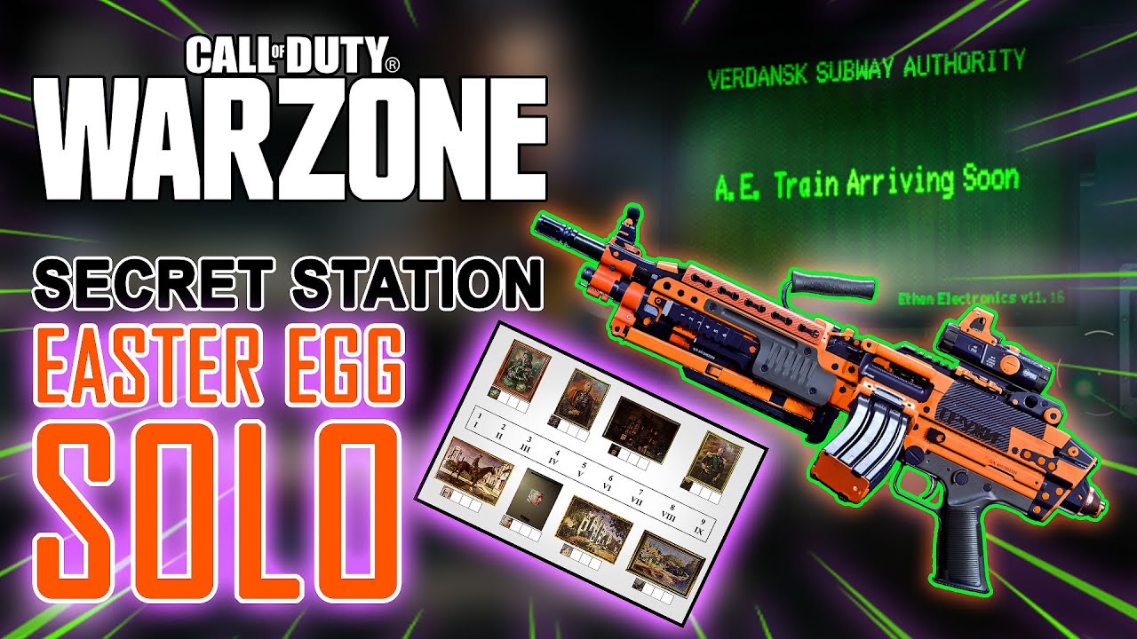 Call of Duty Warzone - Completing the Secret Train Station Easter Egg SOLO!!!