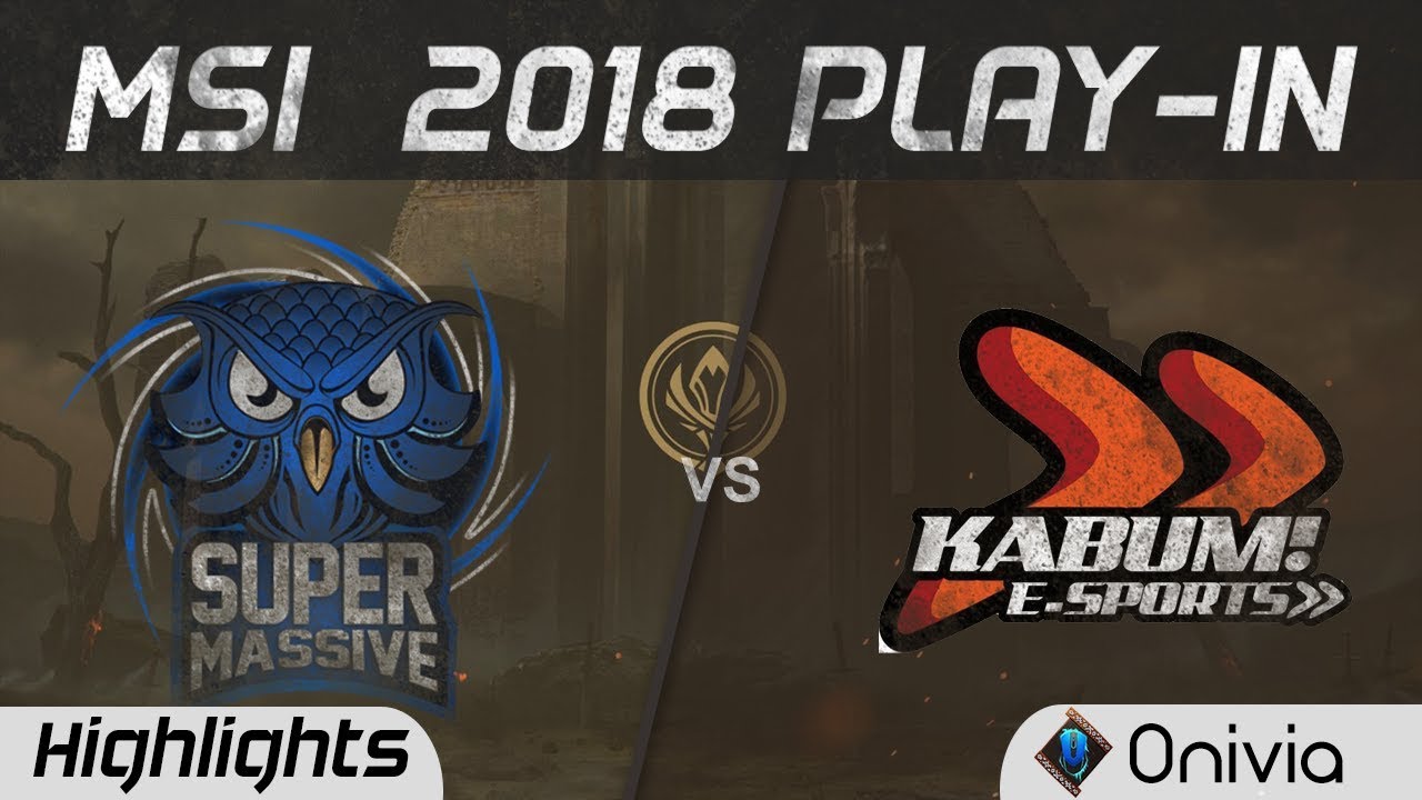 SUP vs KBM Highlights Game 1 MSI 2018 Play In SuperMassive vs Kabum Esports by Onivia