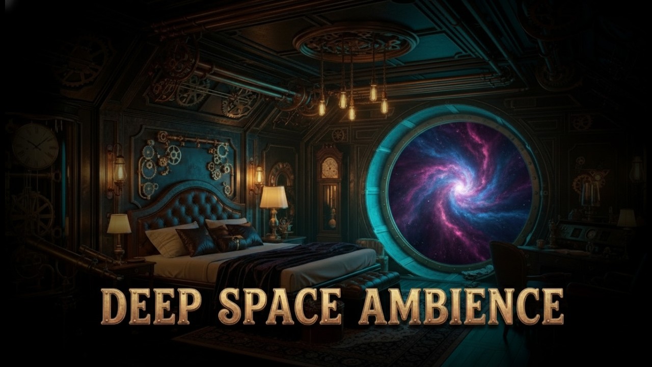 Deep Space Steam Engine Sound: 10 Hours of Steampunk White Noise for Study & Focus