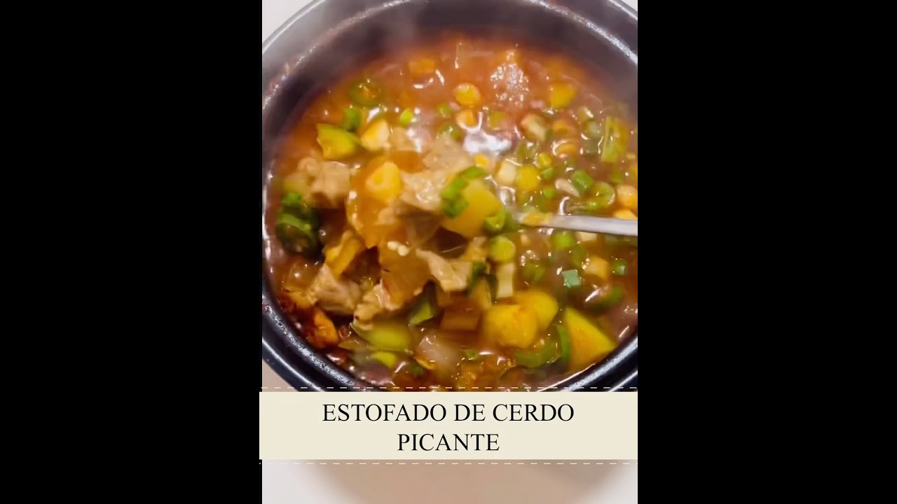 #돼지고추장찌개 #GuisoDeCerdoPicante #SpicyPorkStew #guiso #stew #recetafacil #easyrecipe #kfood