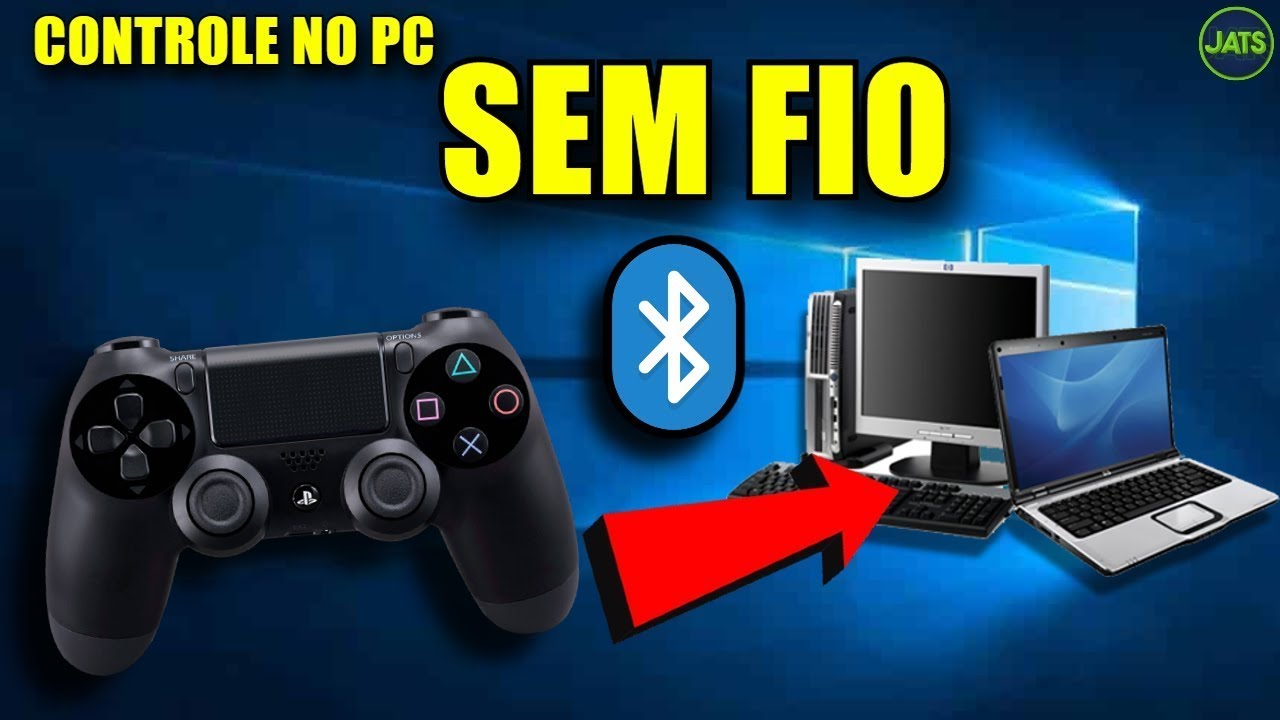 Como USAR CONTROLE PS4 no PC ou Notebook - SEM FIO