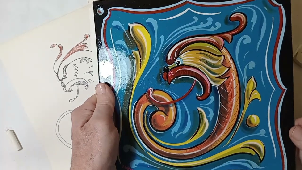 tutorial dragones de fileteado porteño