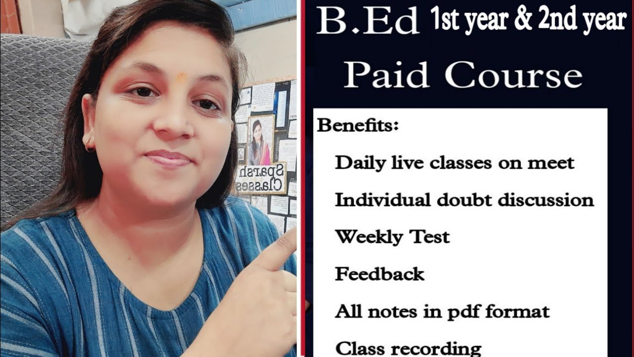 Sparsh Classes PAID course For B.ed 1st year & 2nd year