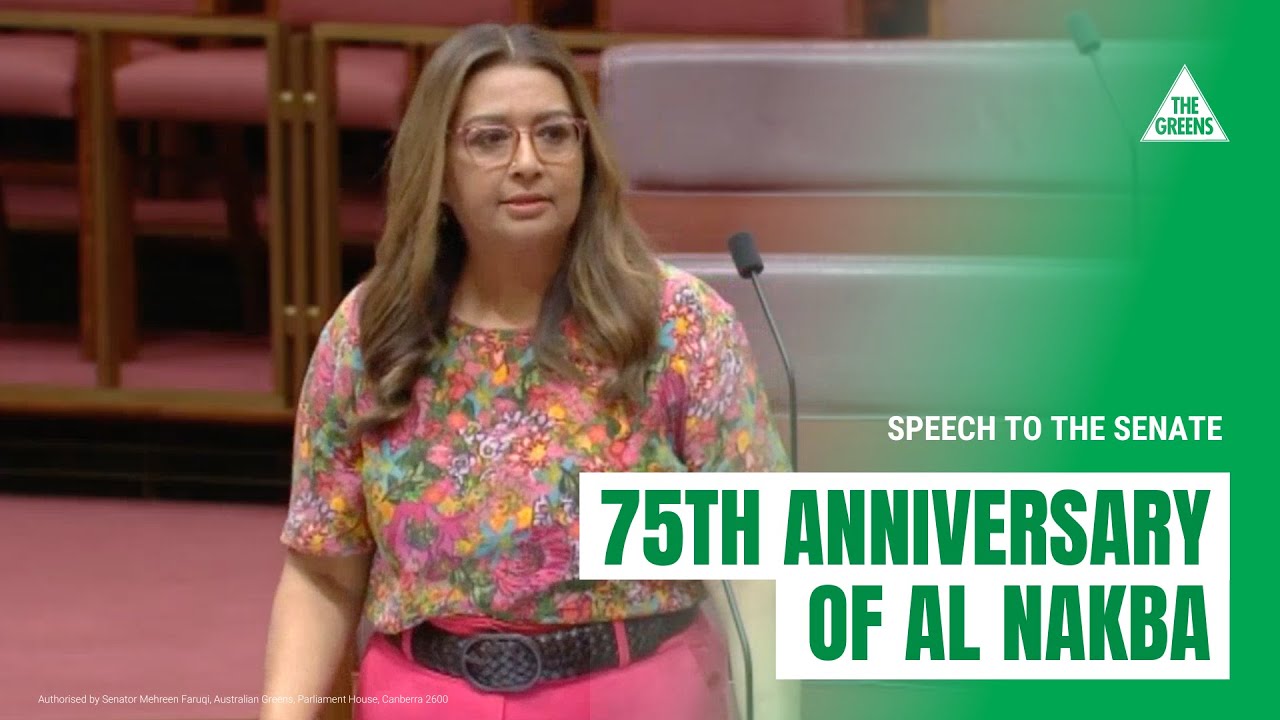 Speech to Senate | 75th Anniversary of Al Nakba