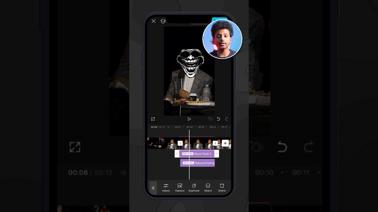 Viral Troll Face Edit 😍 Capcut Editing Tutorial #capcut #shorts #videoediting