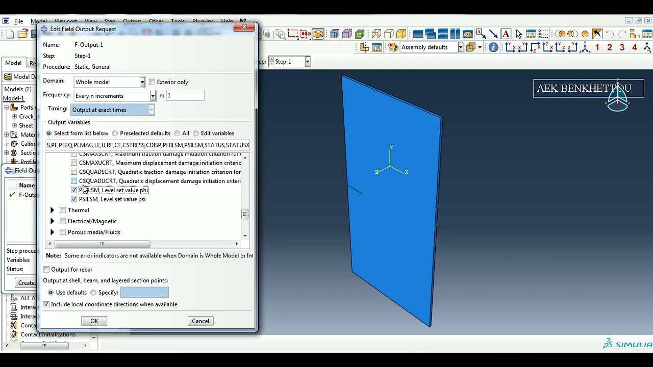 #Stress #Intensity #Factor Solution using #ABAQUS 3D Solid part 2 #XFEM Method