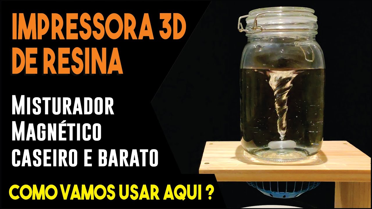 Agitador Magnético Caseiro para Impressão 3D de Resina