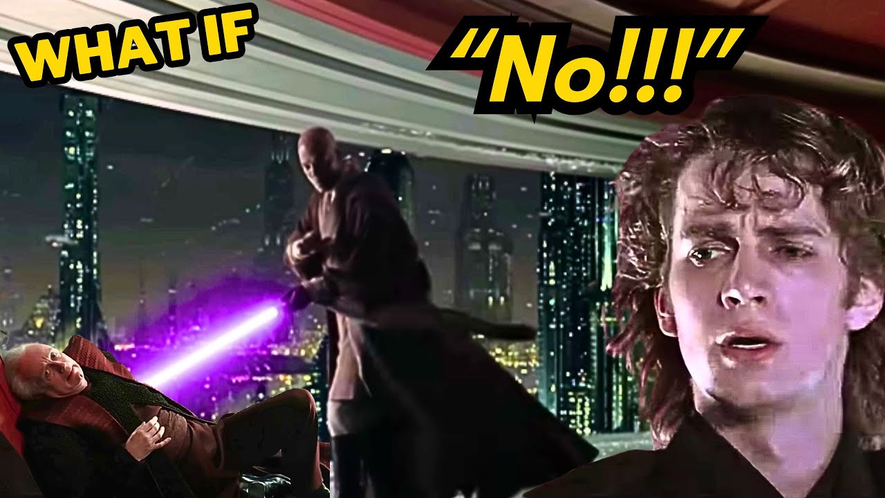 What if Windu KILLED Palpatine Just As Anakin Arrived