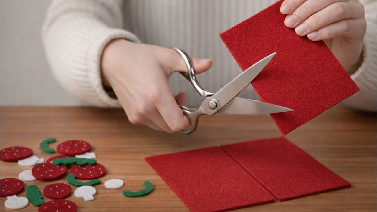 A fantastic DIY pizza project using felt. You'll love this idea! 🤗