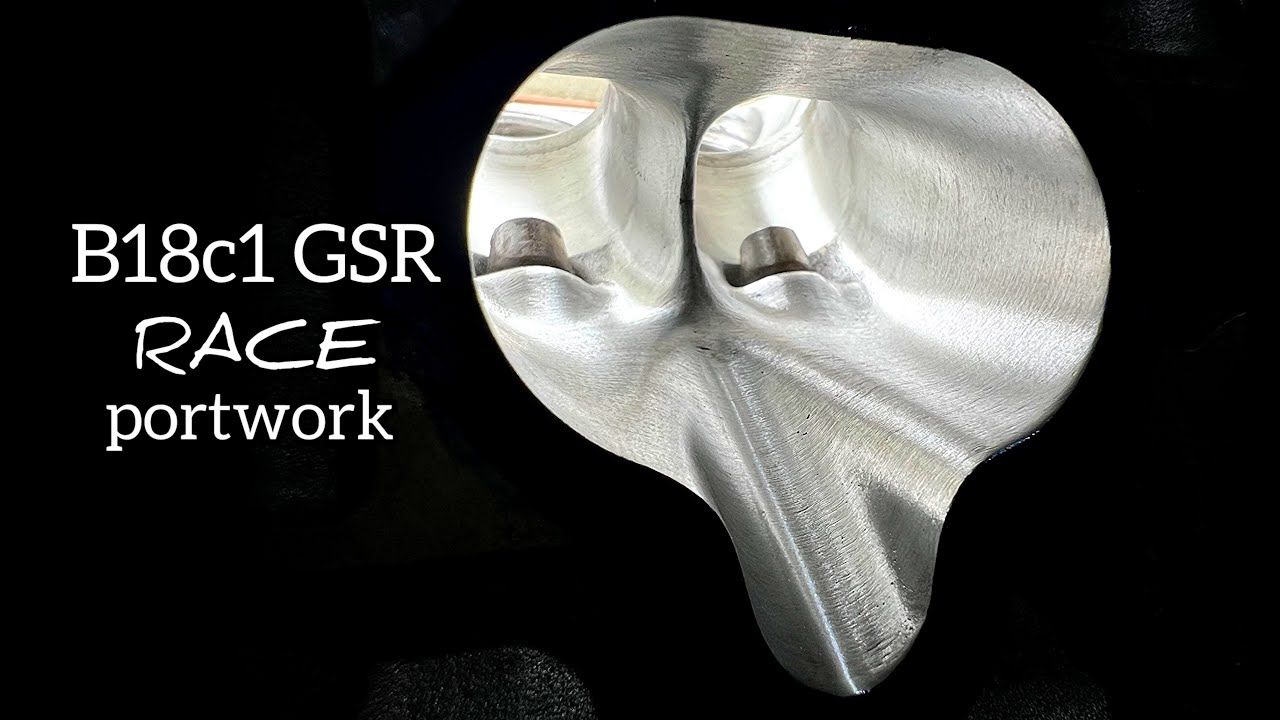 B18c1 GSR Head Porting and Chamber Work for a B20vtec build