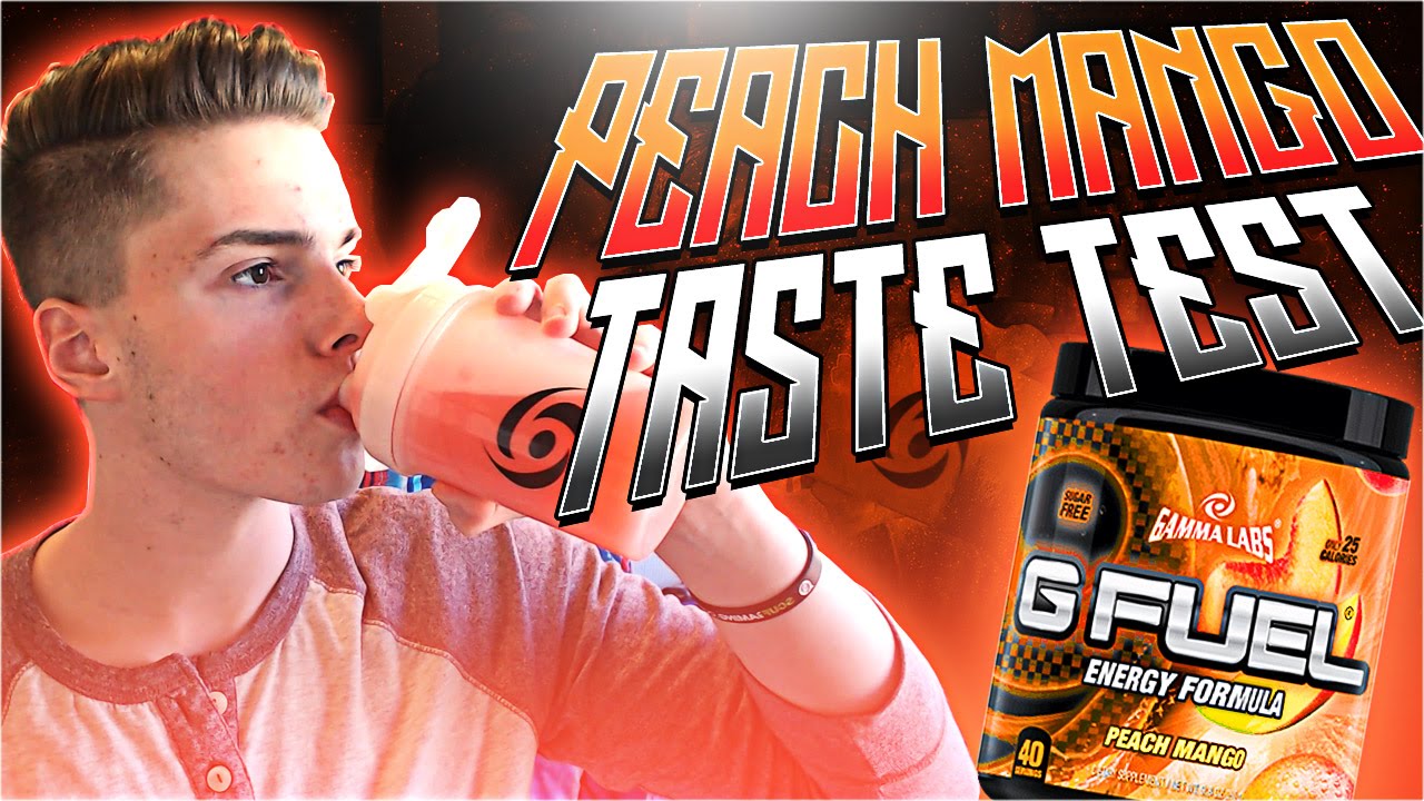 PEACH MANGO GFUEL TASTE TEST AND REVIEW !! DOES THE PEACH MANGO GAMMA TASTE GOOD !?