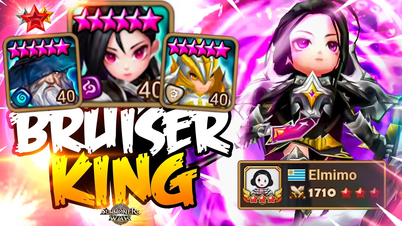 TOP LVL BRUISER COMBO with BUFFED Leona and Jager - Summoners War