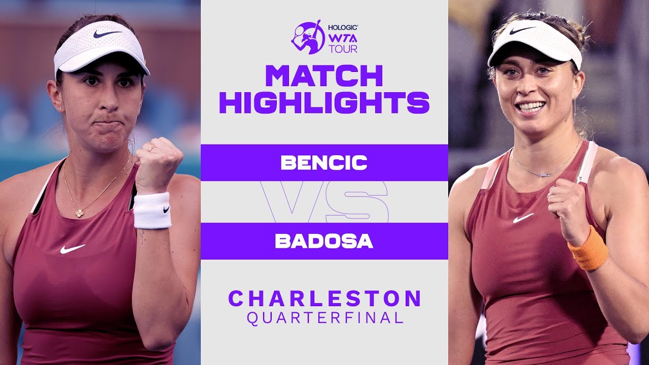 Белинда Бенчич против Паулы Бадосы | Четвертьфинал Чарльстона-2022 | Обзор матча WTA