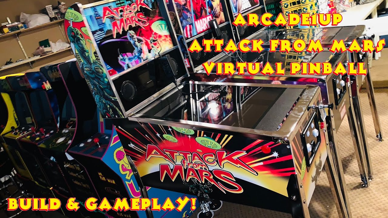 Williams Attack from Mars Virtual Pinball - Arcade1UP Cabinet